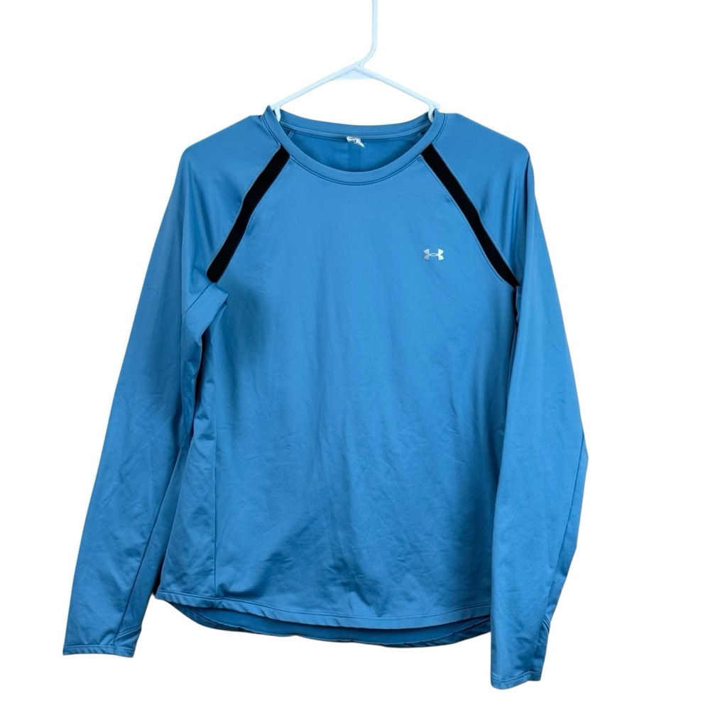 Under Armour Cold Gear Cozy Crew Shirt Women Large Long‎ Sleeve Training Running